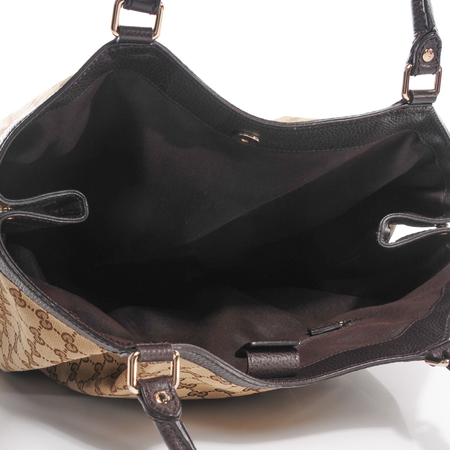 Monogram Dollar Calfskin Large Sukey Tote Beige Ebony Testa di Moro