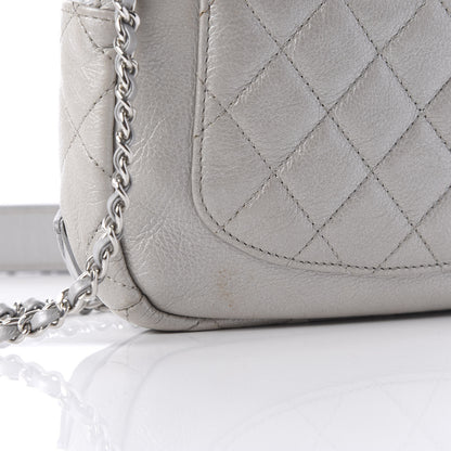 Chanel Metallic Calfskin Camera Case Silver 10 of 10