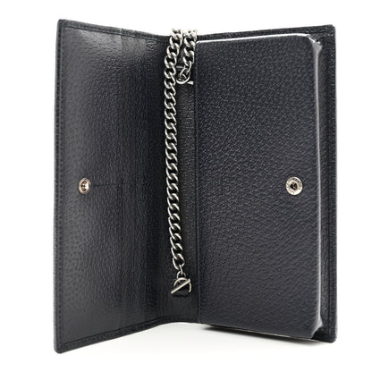 Gucci GG Supreme Monogram Azalea Calfskin Horsebit 1955 Wallet On Chain Beige Blue 6 of 9