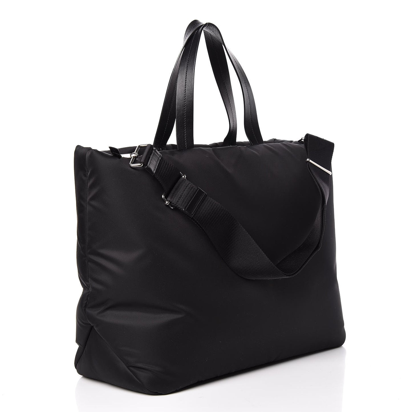 Tessuto Nylon Vela Shopping Tote Black