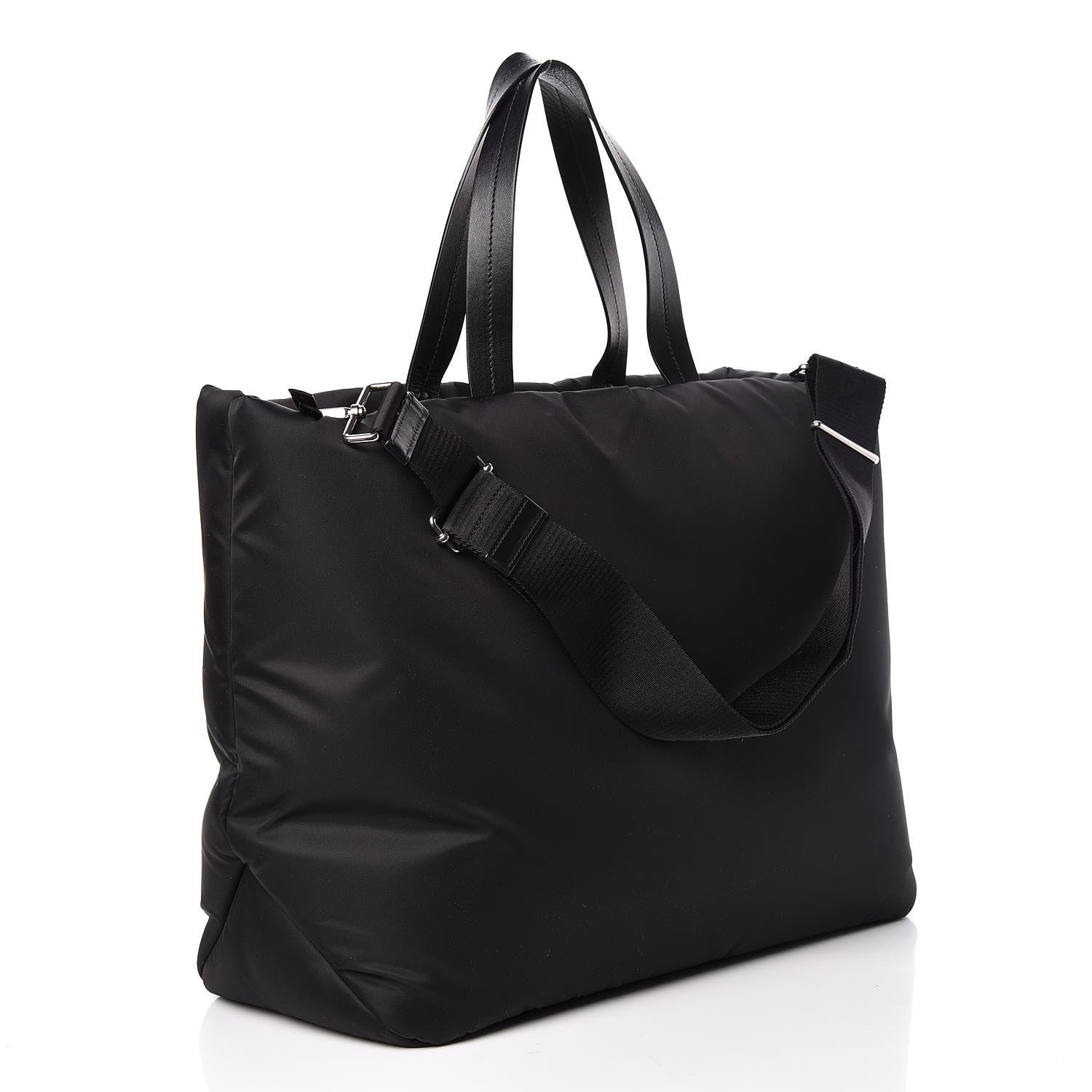 Prada Tessuto Nylon Vela Shopping Tote Black 3 of 10
