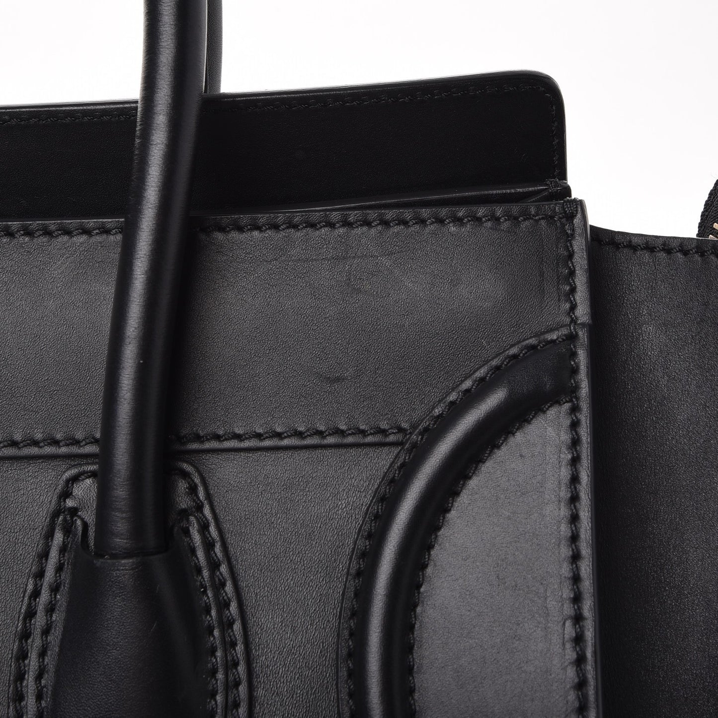 Smooth Calfskin Mini Luggage Black