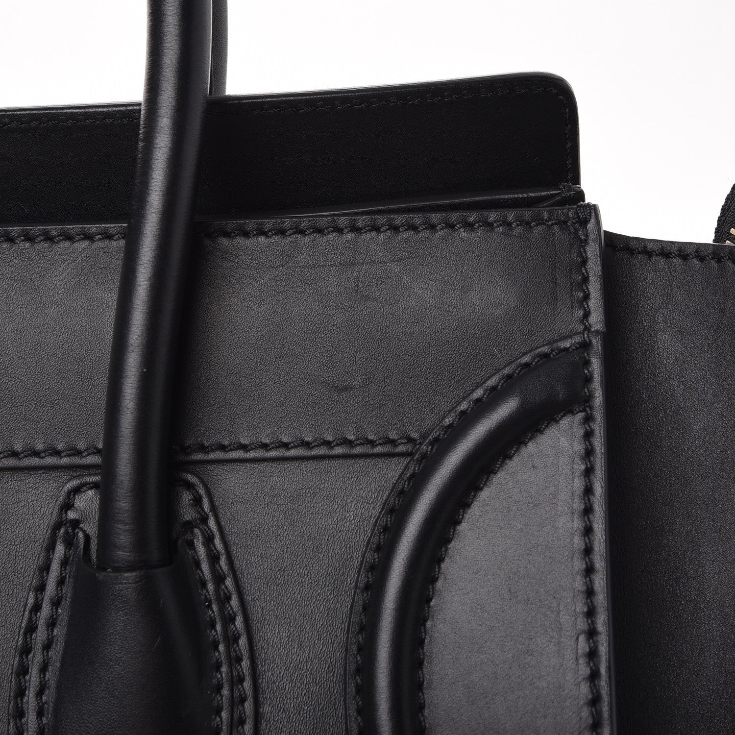 Celine Smooth Calfskin Mini Luggage Black 9 of 12