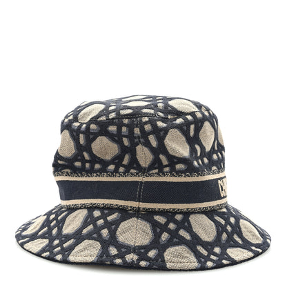 Christian Dior Macrocannage Small Brim D-Bobby Bucket Hat 58 Blue 5 of 7