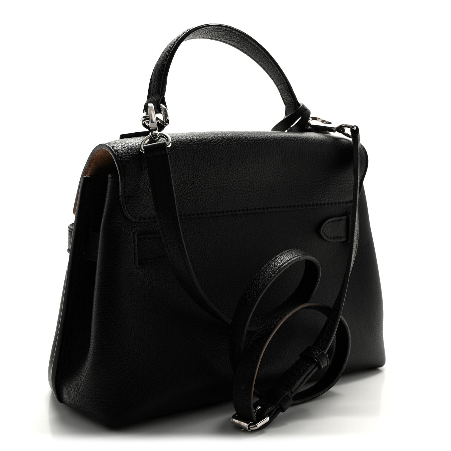 Louis Vuitton Calfskin Lockme Ever BB Black 5 of 19