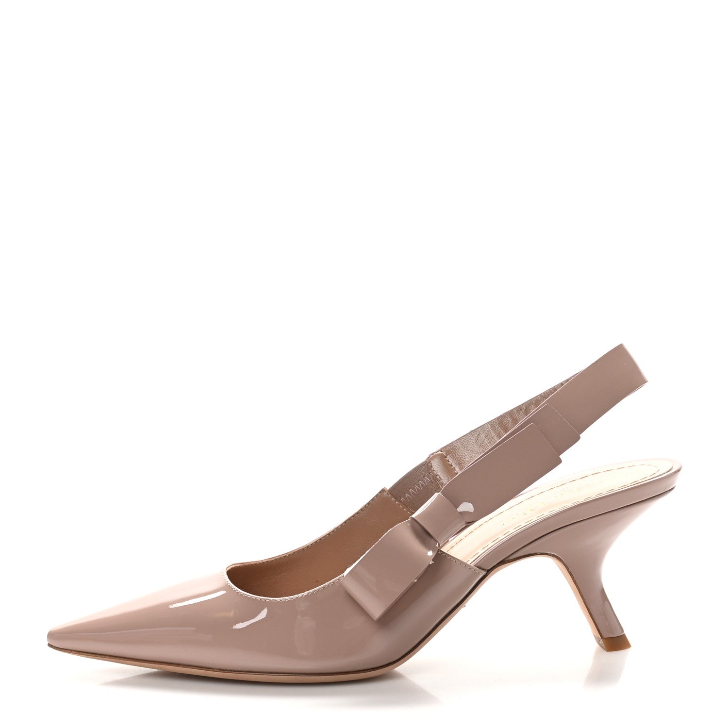 Christian Dior Patent Calfskin Sweet-D Slingback Pumps 40 Powder Pink 1 of 10