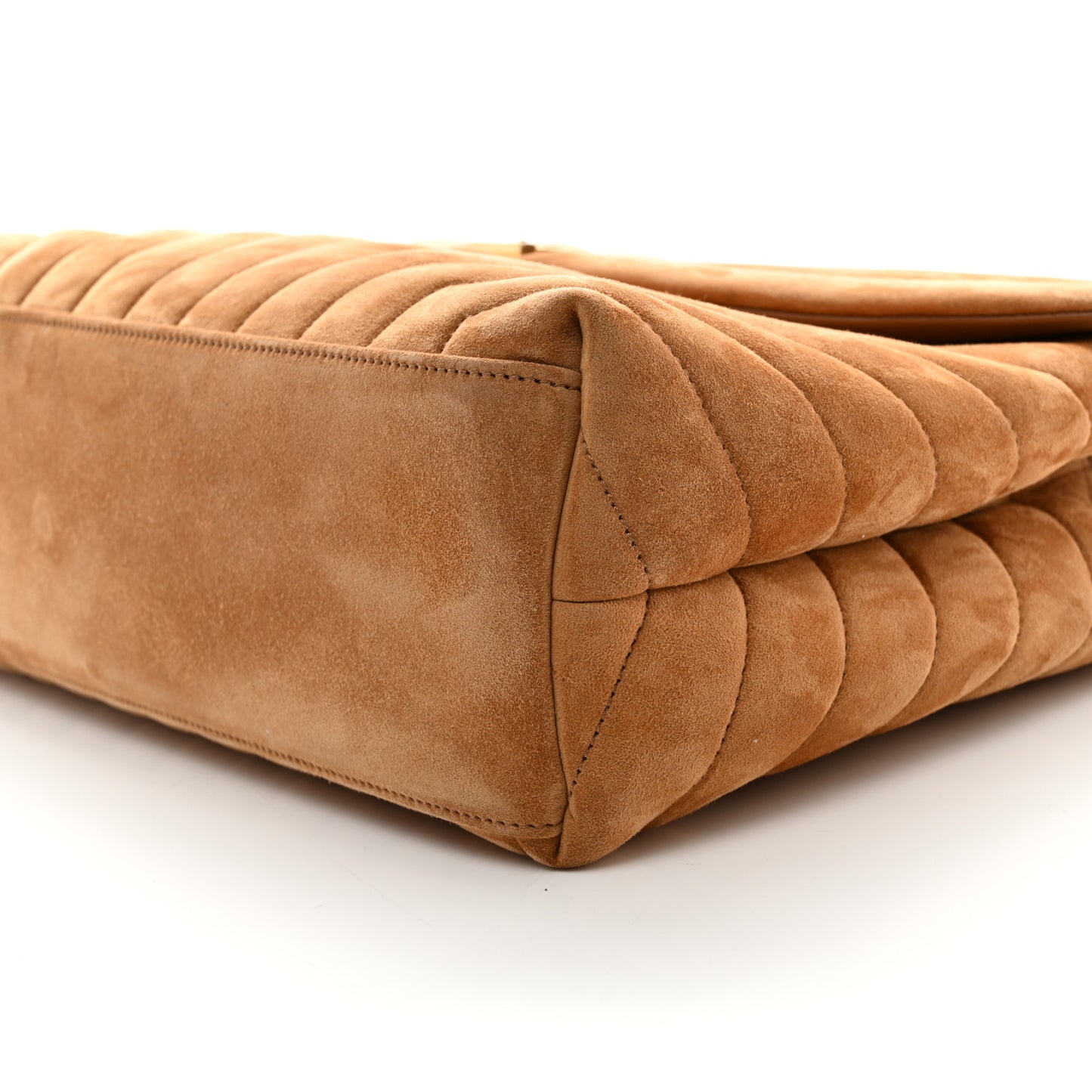 Suede Shearling Patchwork Monogram Medium Jamie Brown Beige