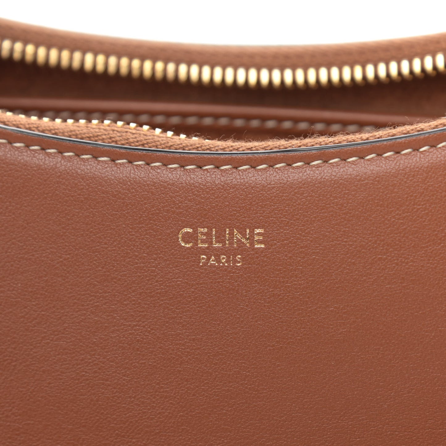 Smooth Calfskin Medium Strap Ava Shoulder Bag Tan