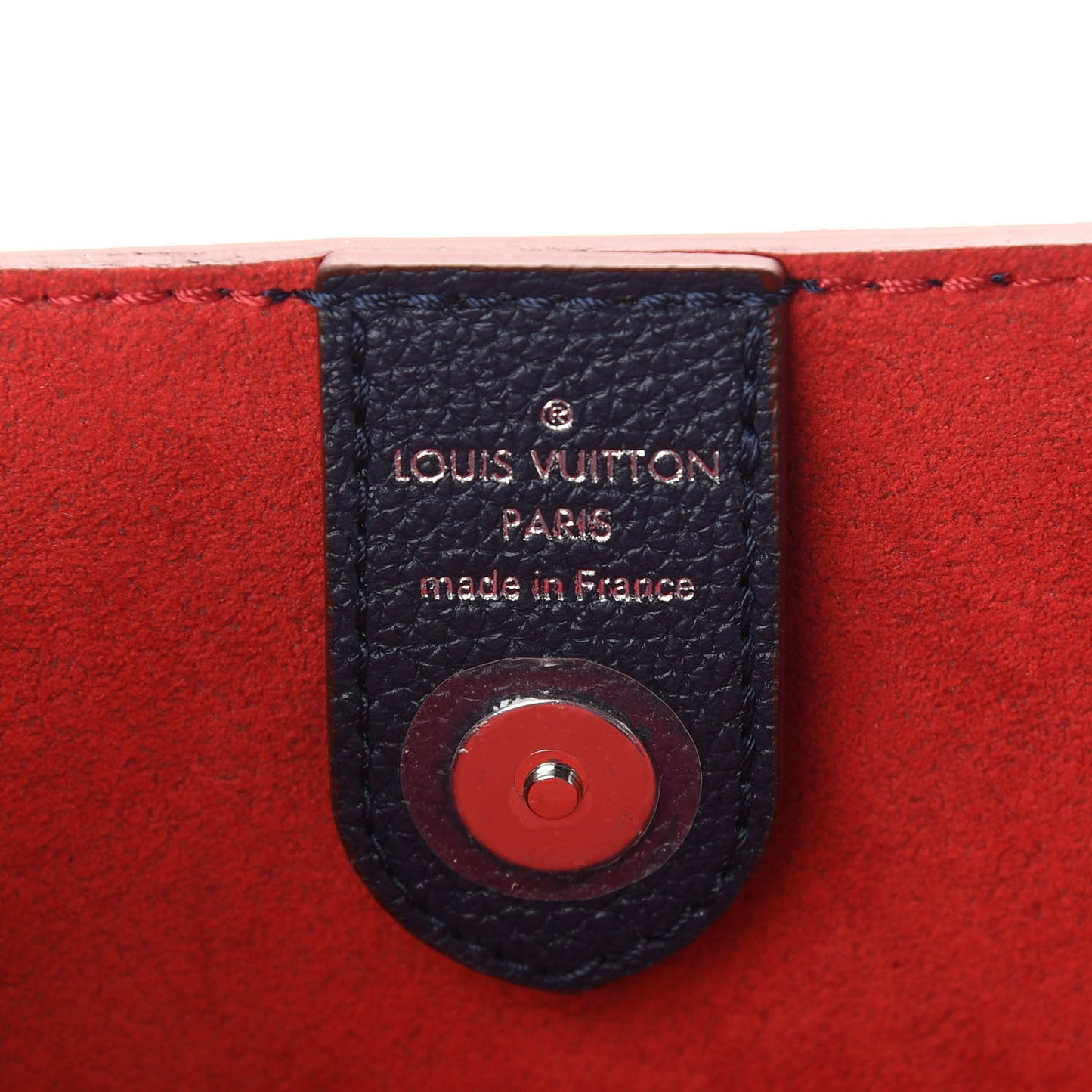 Calfskin Lockmeto Marine Rouge