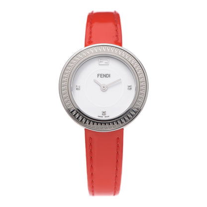 Fendi Stainless Steel Calfskin 28mm My Way Quartz Watch Red 1 of 7