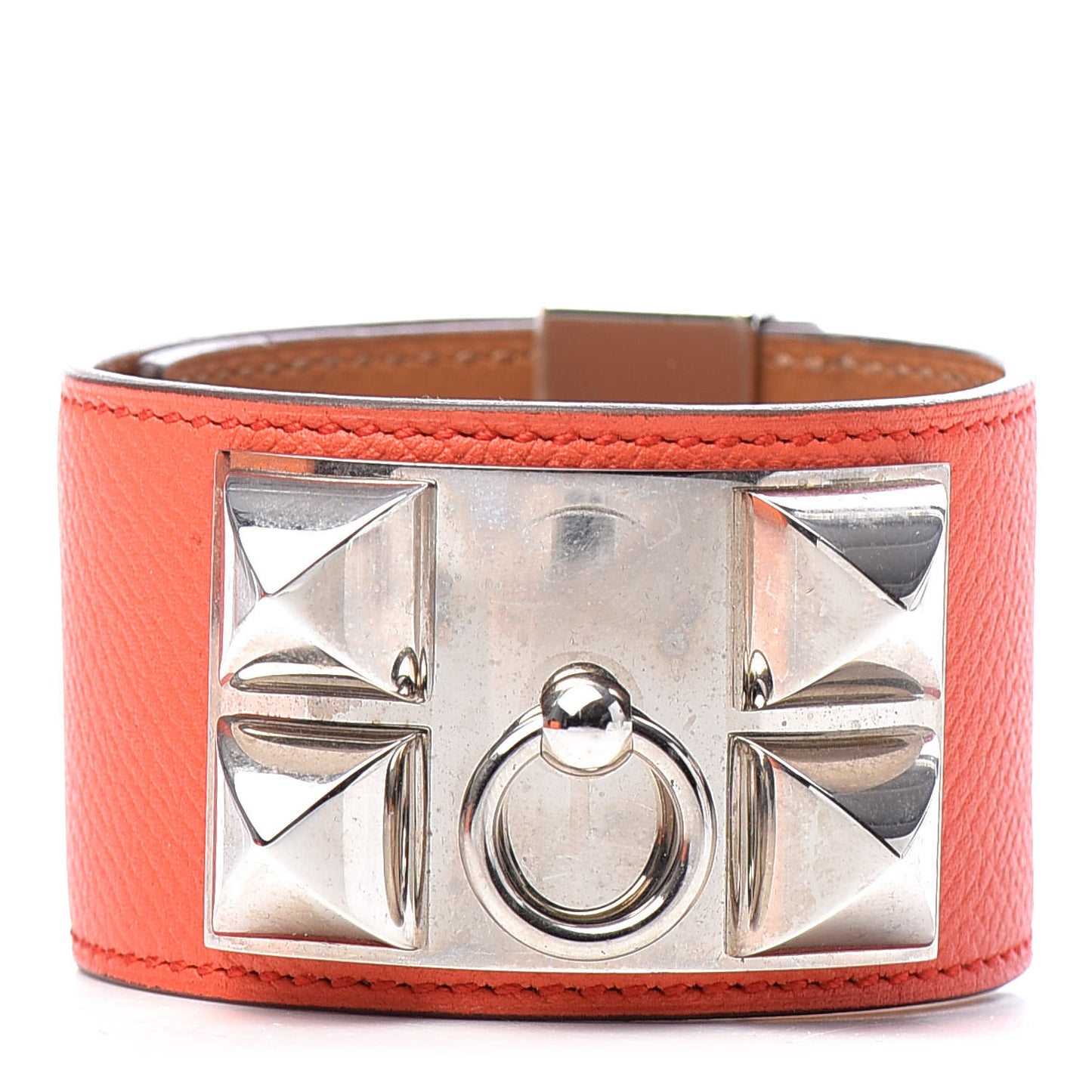 Epsom Collier de Chien CDC L Bracelet Orange Poppy