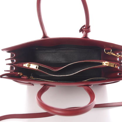 Saint Laurent Calfskin Small Sac De Jour Oxblood 5 of 21