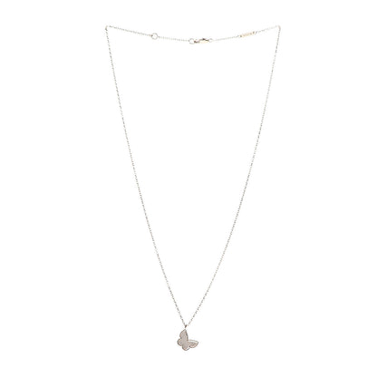 Van Cleef & Arpels 18K Yellow Gold Mother of Pearl Sweet Alhambra Butterfly Pendant Necklace 3 of 8