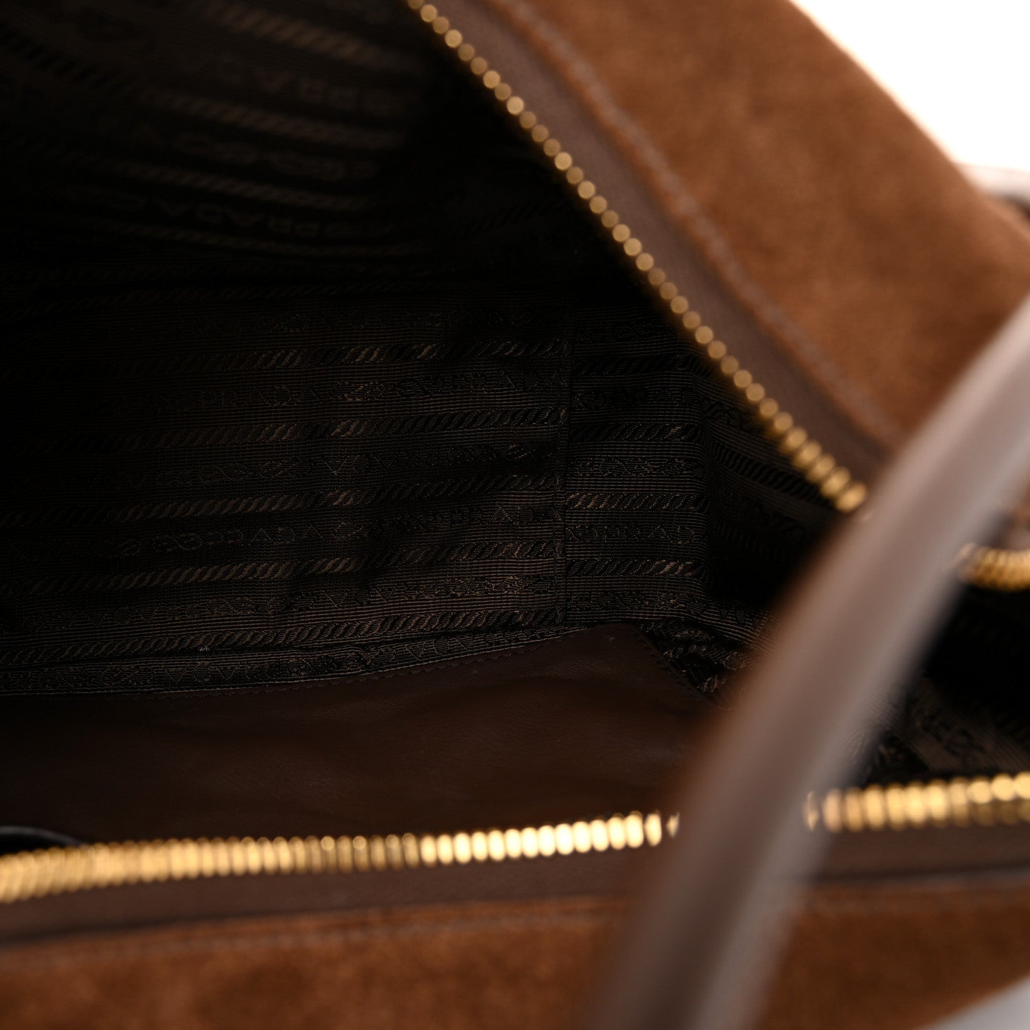 Prada Scamosciato Darling Shoulder Bag Cacao 5 of 13