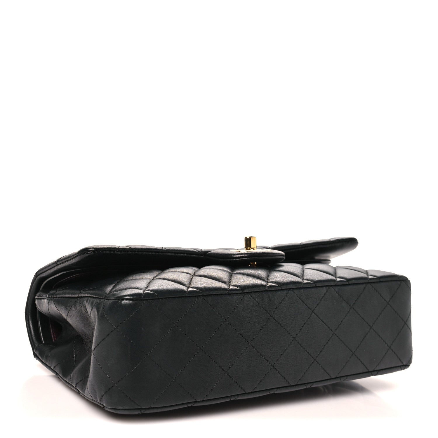Chanel Lambskin Quilted Medium Double Flap Black 4 of 10