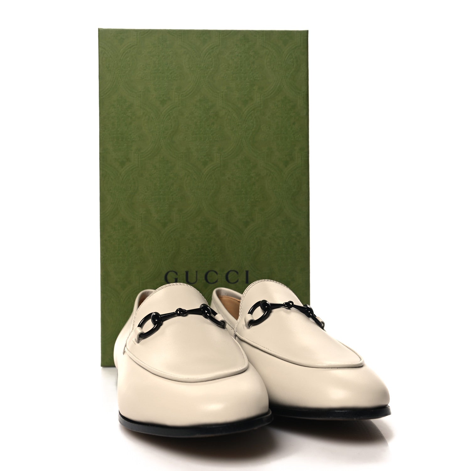 Gucci Malaga Kid Womens Jordaan Loafers 36.5 White 9 of 9