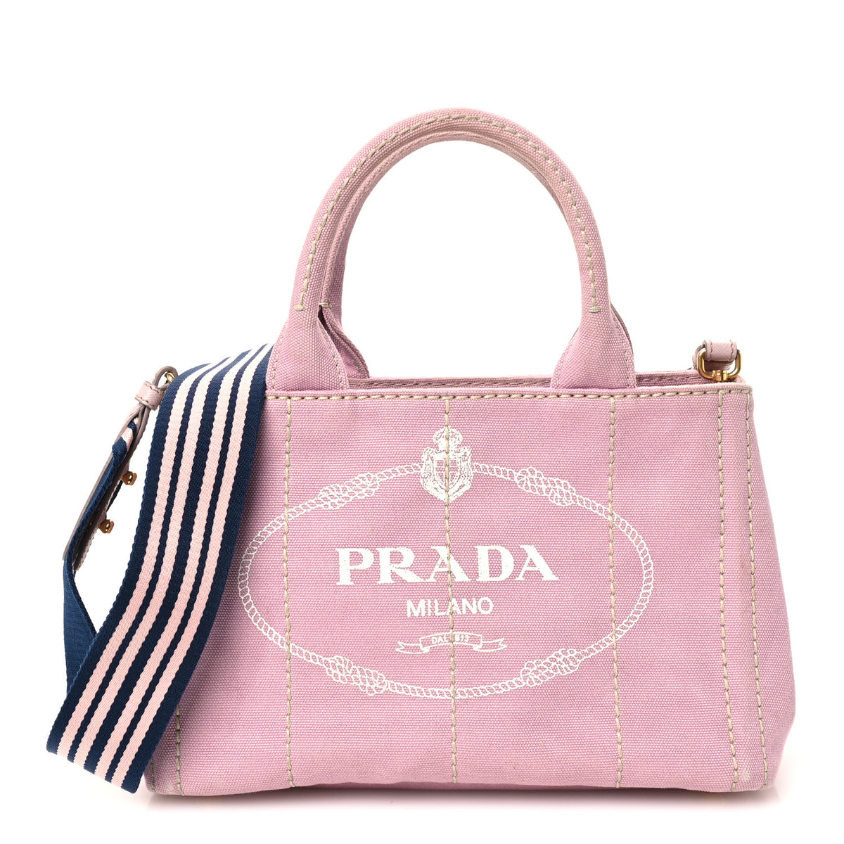 Canapa Small Logo Tote Alabastro White