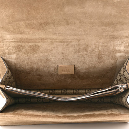 Gucci GG Supreme Monogram Embroidered Medium Dionysus Shoulder Bag Taupe 5 of 12
