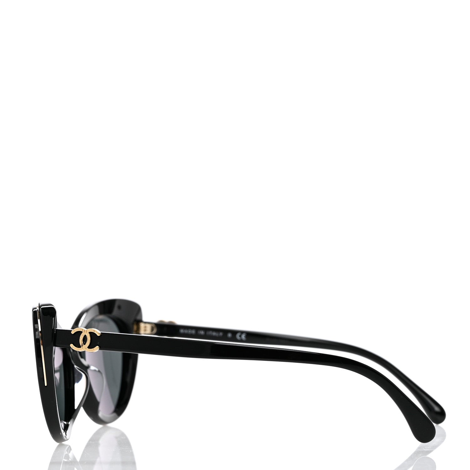 Chanel Acetate Cat Eye CC Sunglasses 5432-A Black 3 of 8