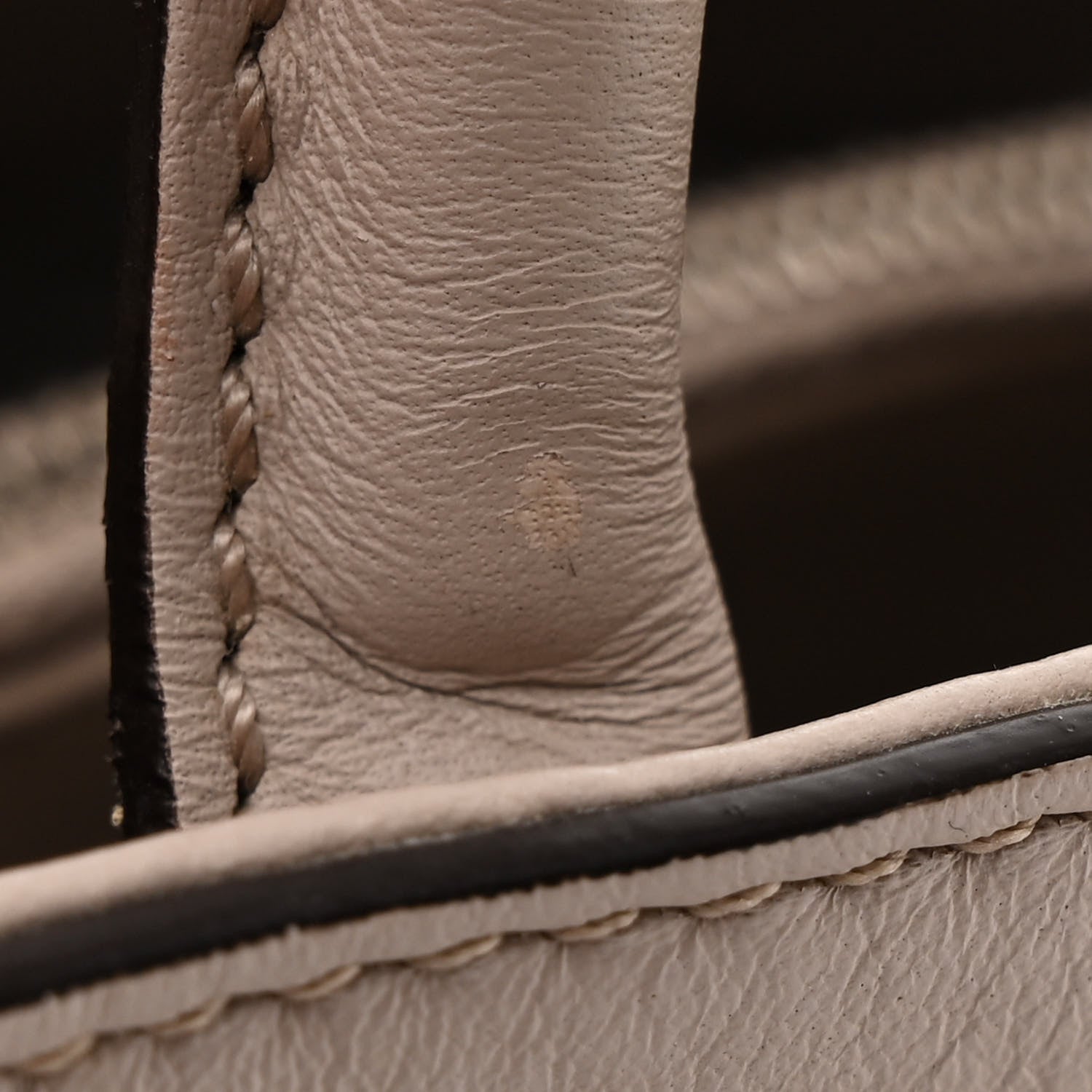 Fendi Vitello Dolce Studded Petite 2Jours Tote Grigio Polvere Multicolor 14 of 15