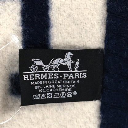 Hermes Wool Cashmere Avalon III Blanket Caban Ecru 3 of 3