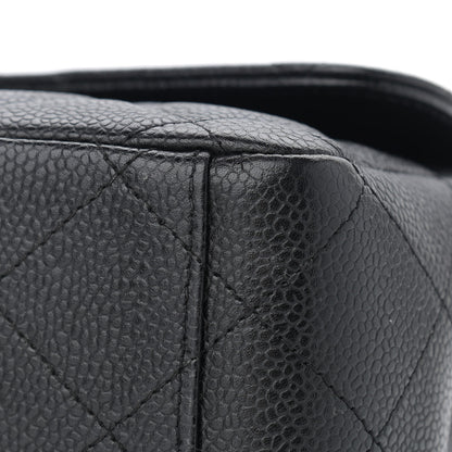 Chanel Caviar Quilted Maxi Single Flap Black 10 of 12