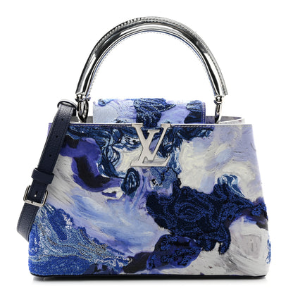 Louis Vuitton Taurillon Donna Huanca Capucines MM Blue 1 of 11
