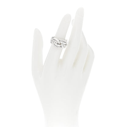David Yurman Sterling Silver Woven Cable Ring 50 5.25 2 of 4