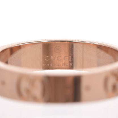 Gucci 18K Rose Gold 4mm Icon Band Ring 49.3 4.5 4 of 5
