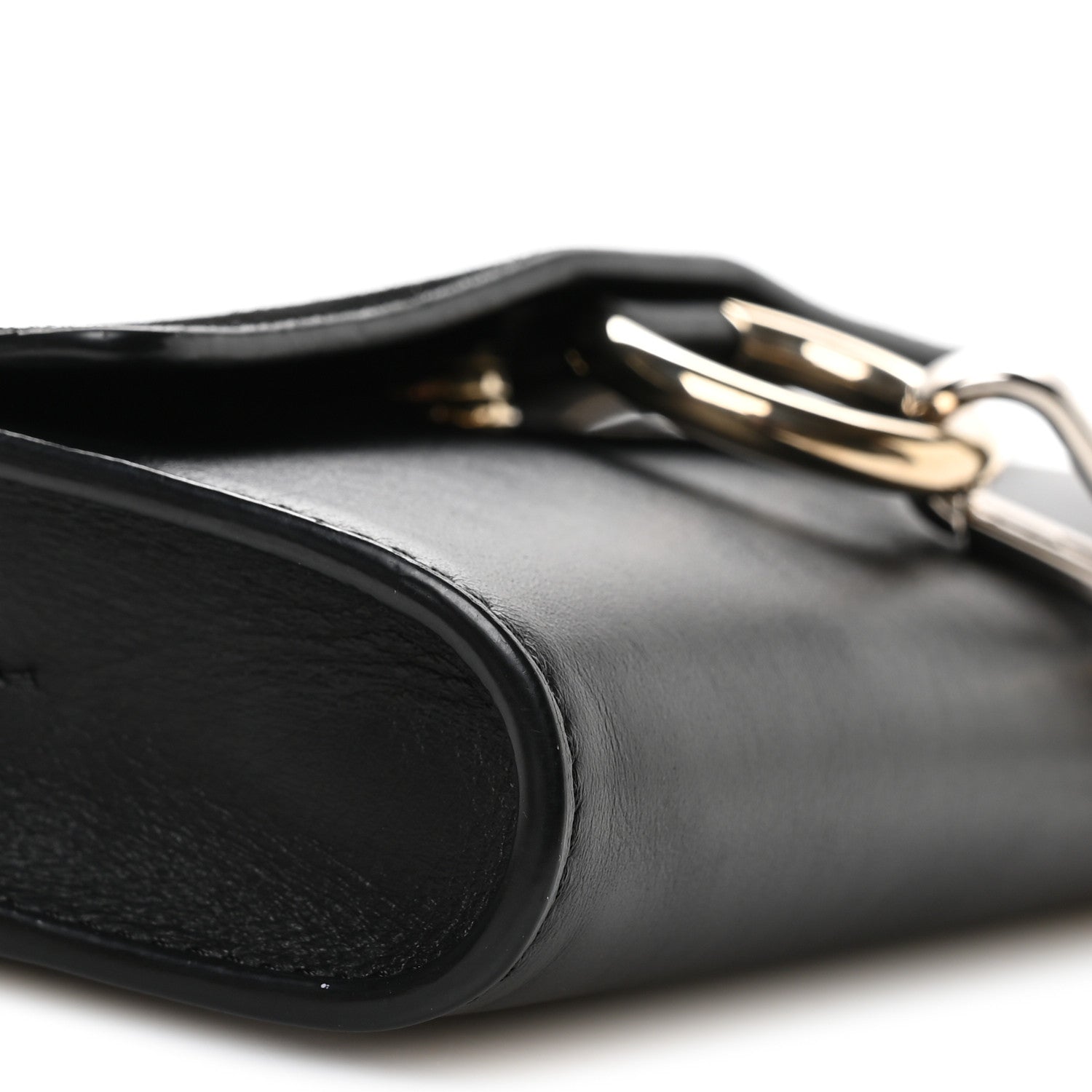 Chloe Suede Calfskin Mini Faye Shoulder Bag Black 9 of 10
