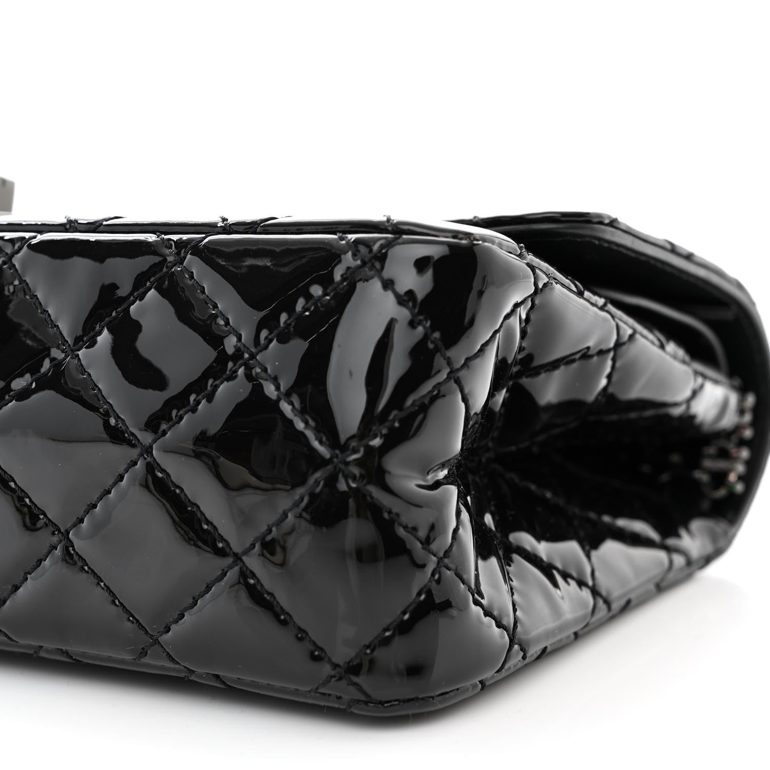 Chanel Patent Calfskin Quilted 2.55 Reissue 225 Flap So Black 10 of 12