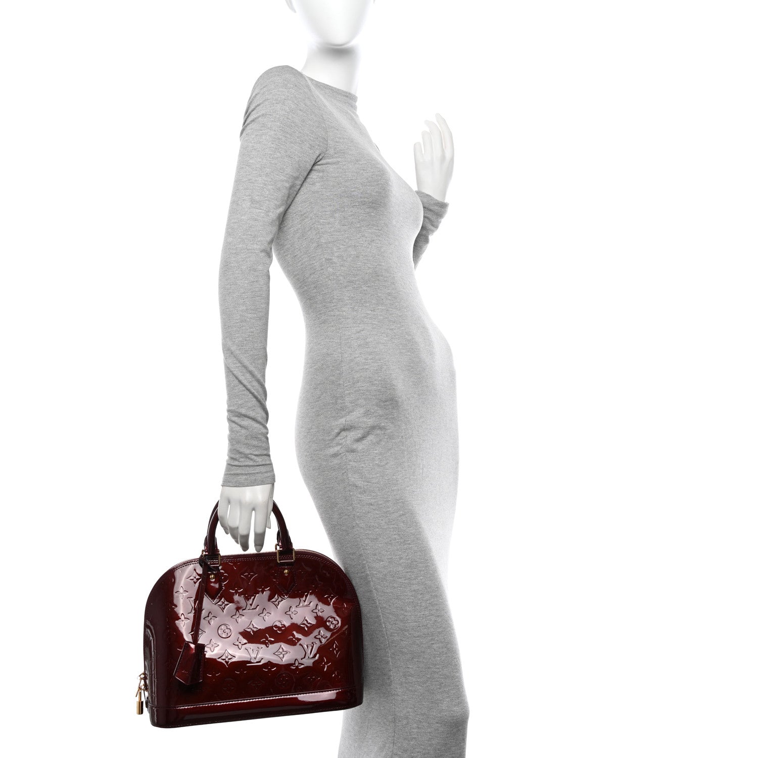Louis Vuitton Vernis Alma PM Rouge Fauviste 2 of 9