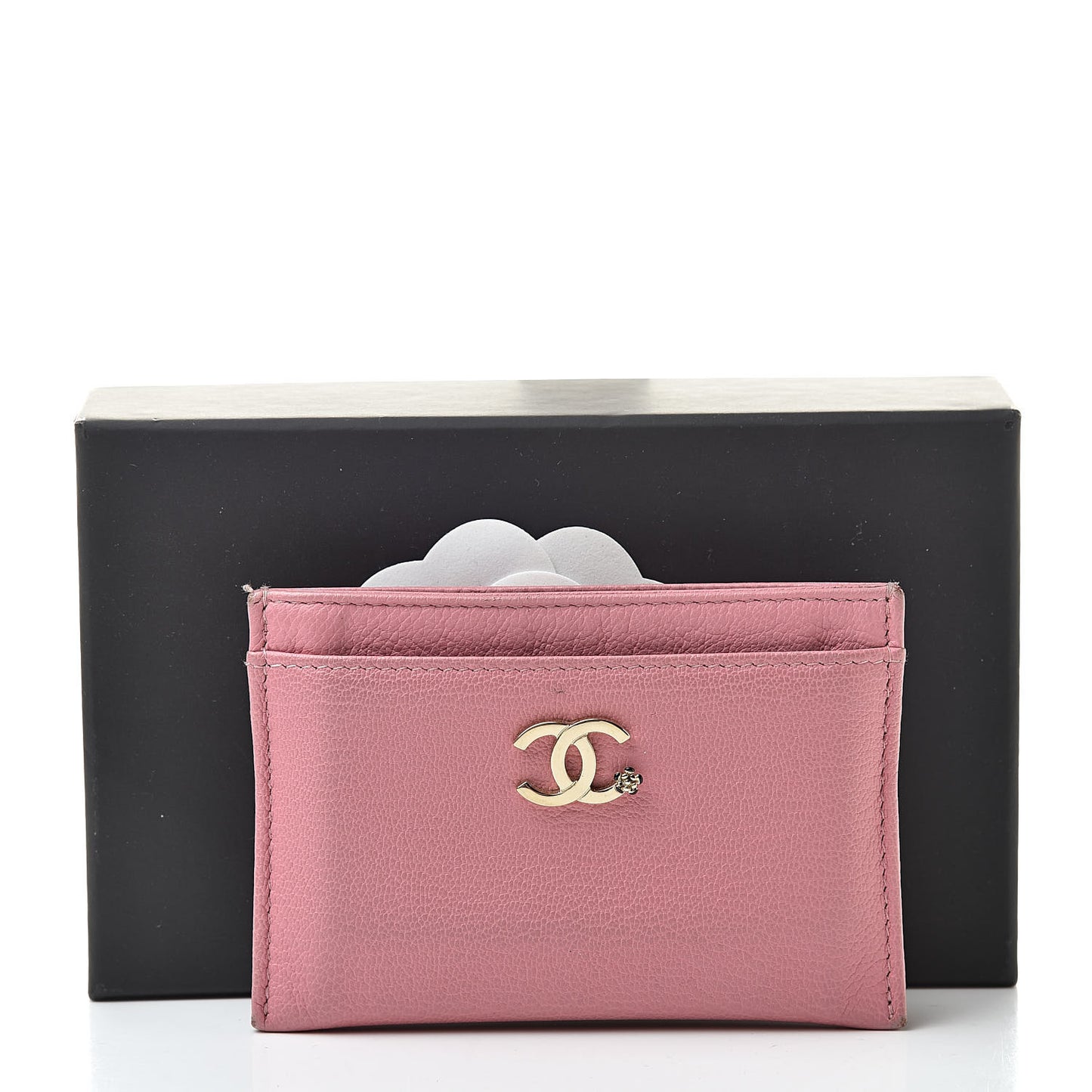 Goatskin CC Card Holder Pink