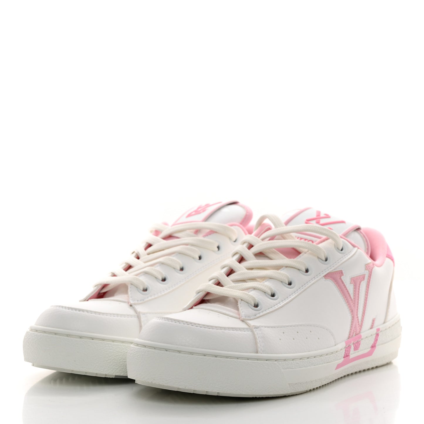 Calfskin Charlie Sneaker 37 White Rose Clair