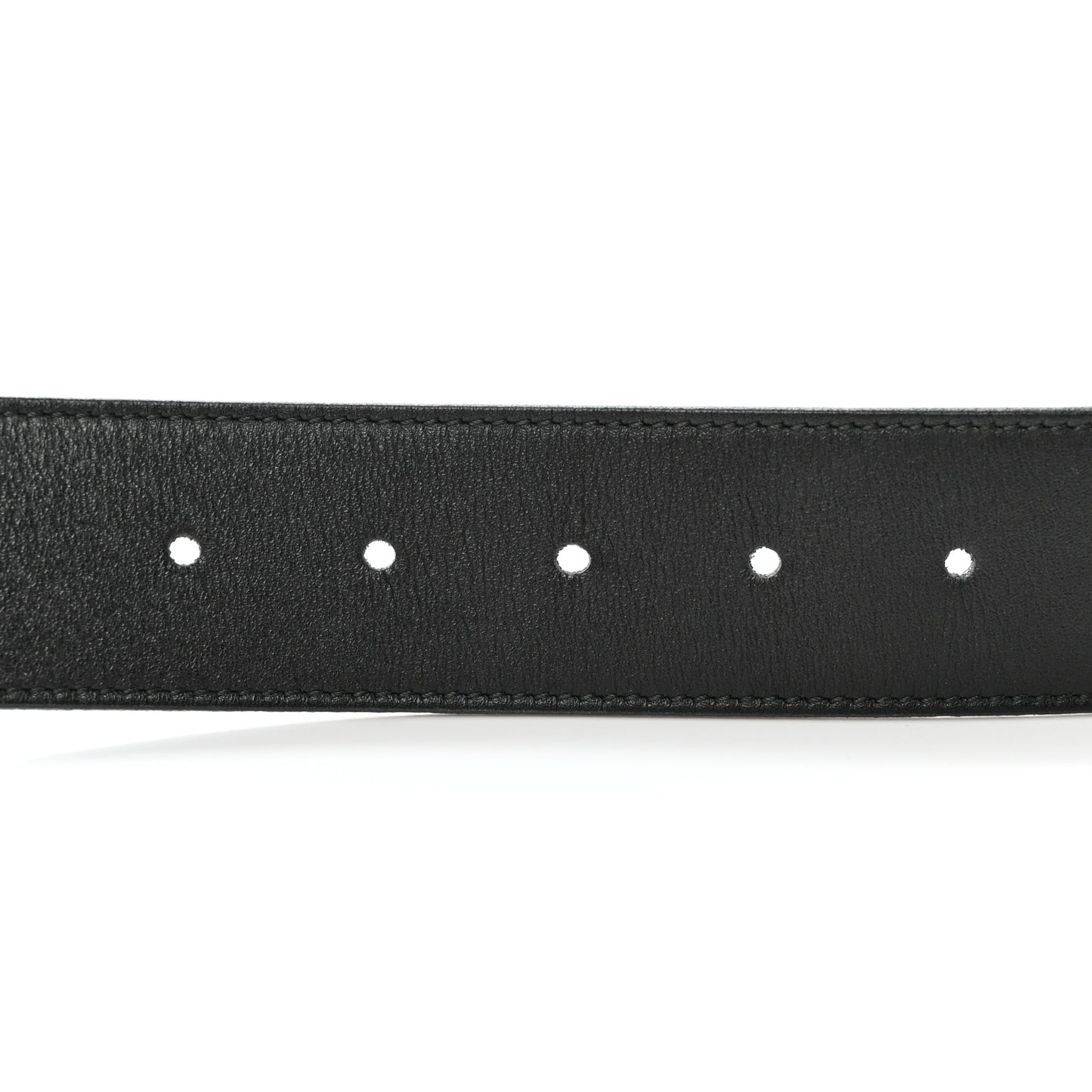 Moon Calfskin Nickel Double G 40mm Belt 85 34 Black