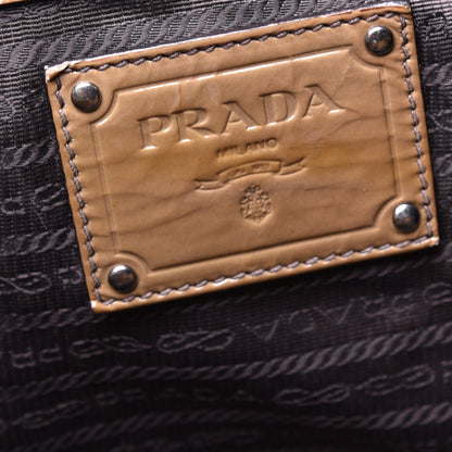 Prada Vernice Sfumata Shoulder Bag Blond Mordore 6 of 8
