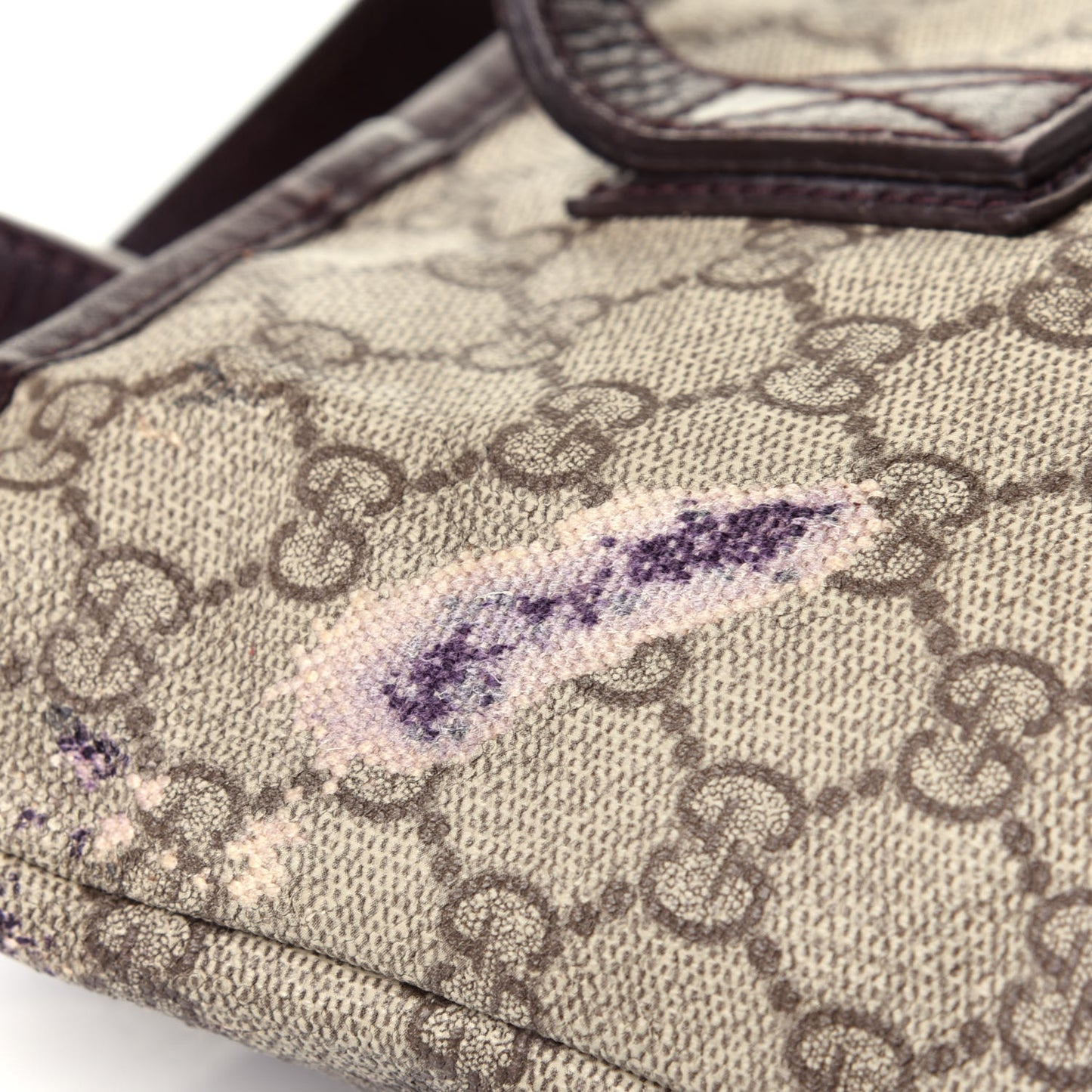 GG Plus Monogram Small Joy Tote Dark Brown