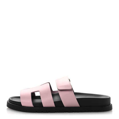 Hermes Calfskin Womens Chypre Sandals 36 Rose Cancan 1 of 11