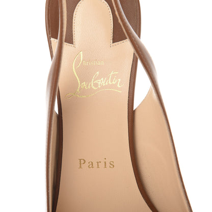 Christian Louboutin Nappa Clare Sling 80 Pumps 39.5 Cuoio 6 of 8