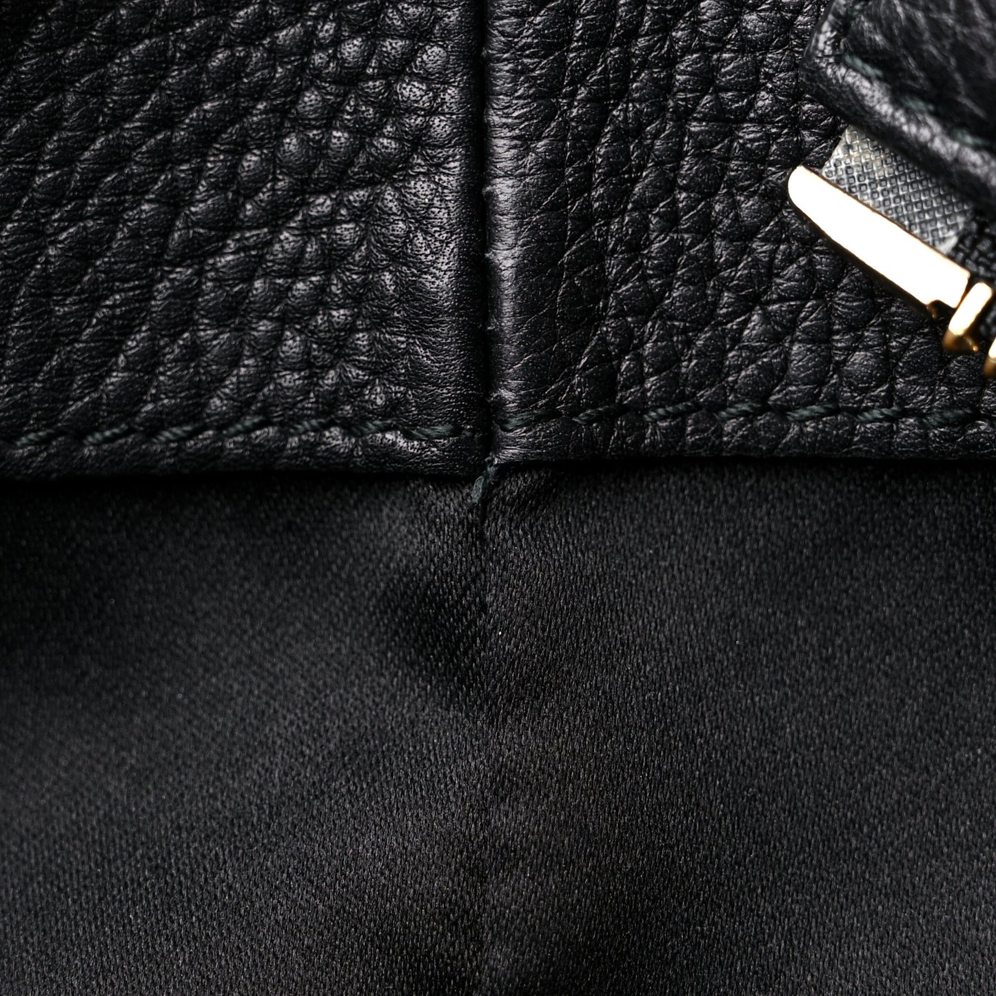 Grained Calfskin Bitter Pocket Tote Black
