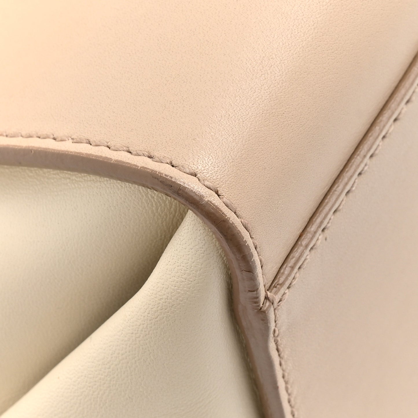 Calfskin Sofia Shoulder Bag Beige Multicolor