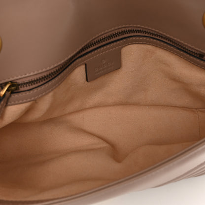 Gucci Calfskin Matelasse Small GG Marmont Shoulder Bag Porcelain Rose 6 of 10