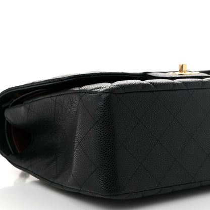 Chanel Caviar Quilted Jumbo Double Flap Black 9 of 10