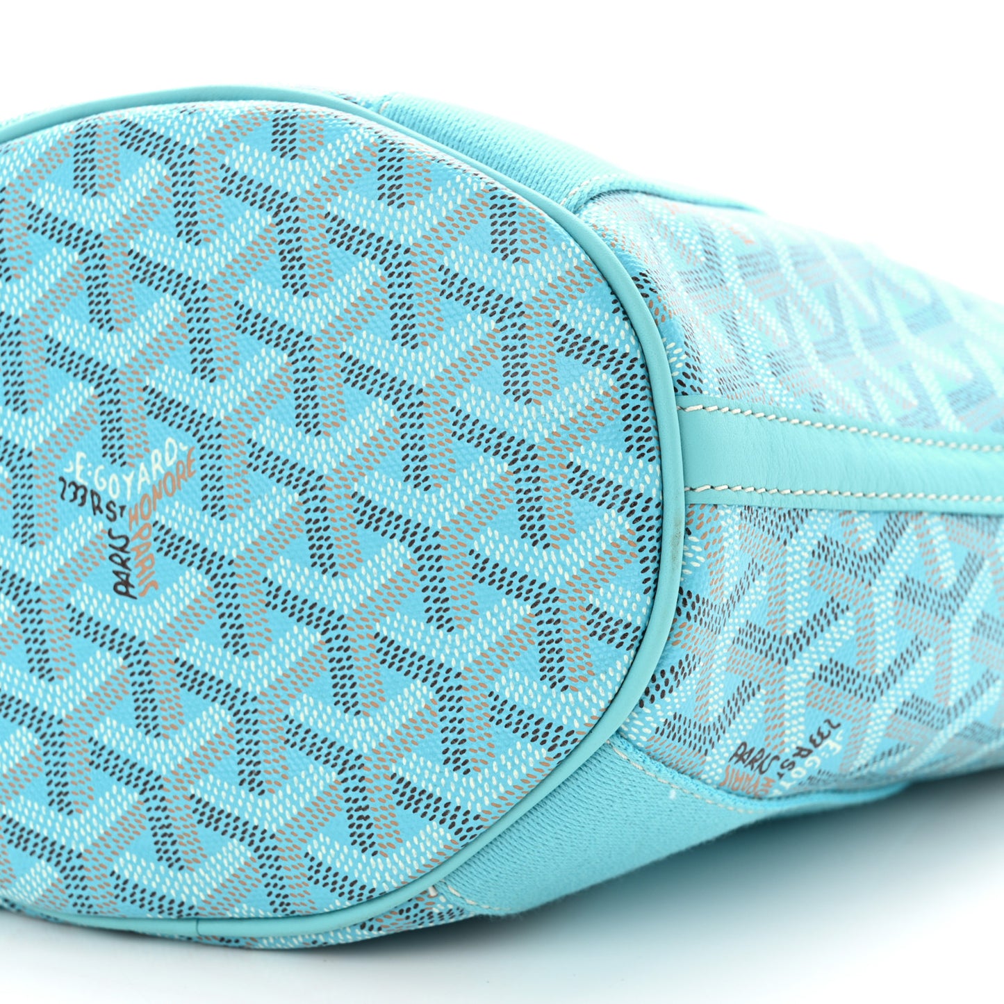 Goyardine Belharra PM Bleu Turquoise