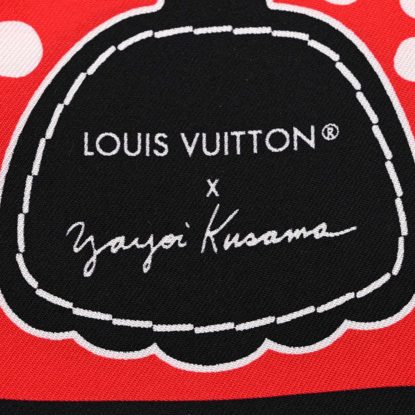 LV x YK Infinity Dots Bandeau Red White