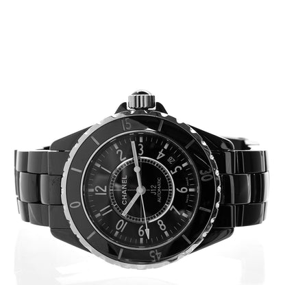 Chanel Stainless Steel Ceramic 38mm J12 Automatic Watch Black 3 of 6