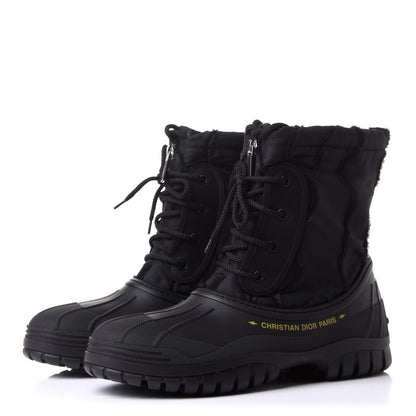 Christian Dior Rubber Nylon D-Venture Boots 40 Black 3 of 9