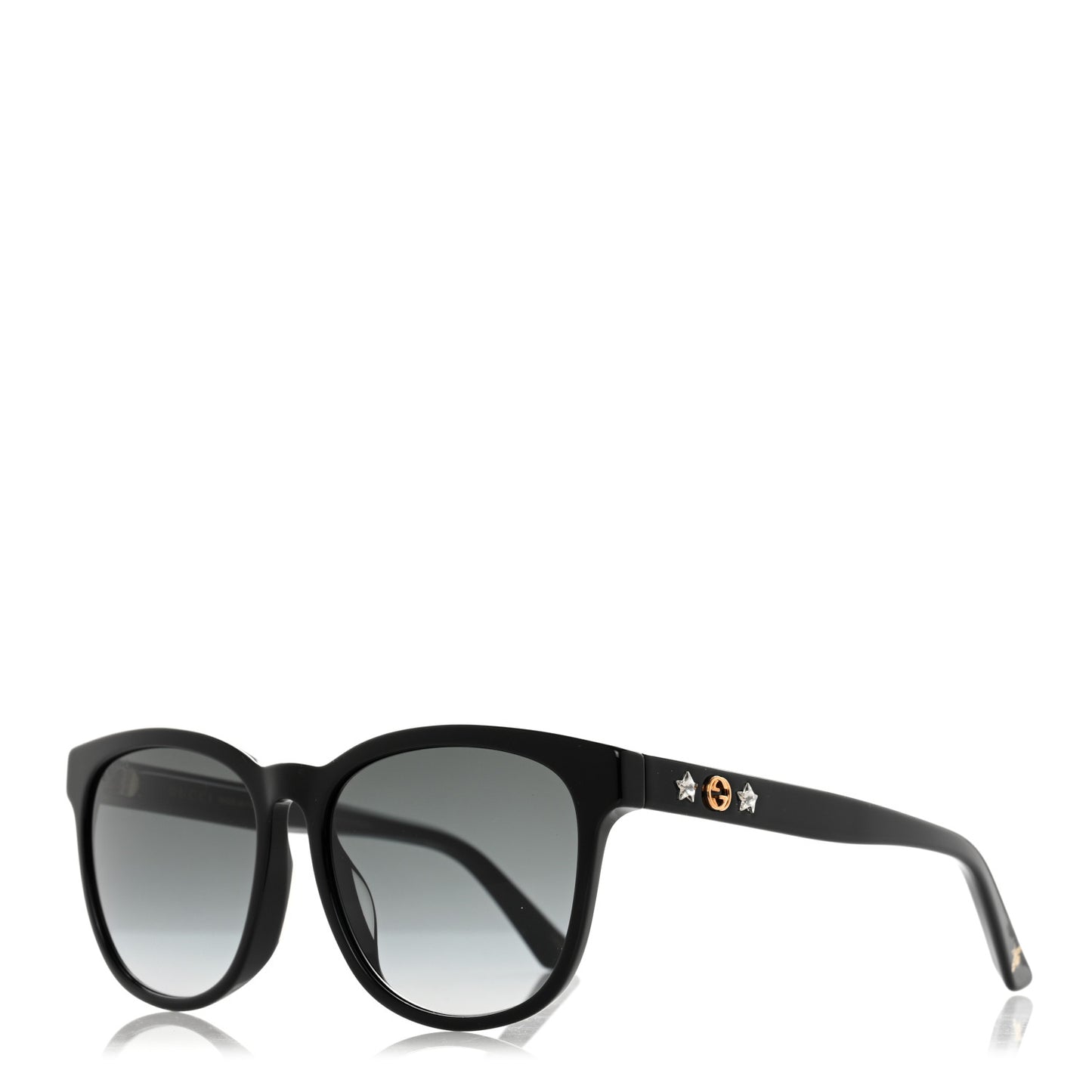 Round Frame Star Sunglasses GG0232SK Black