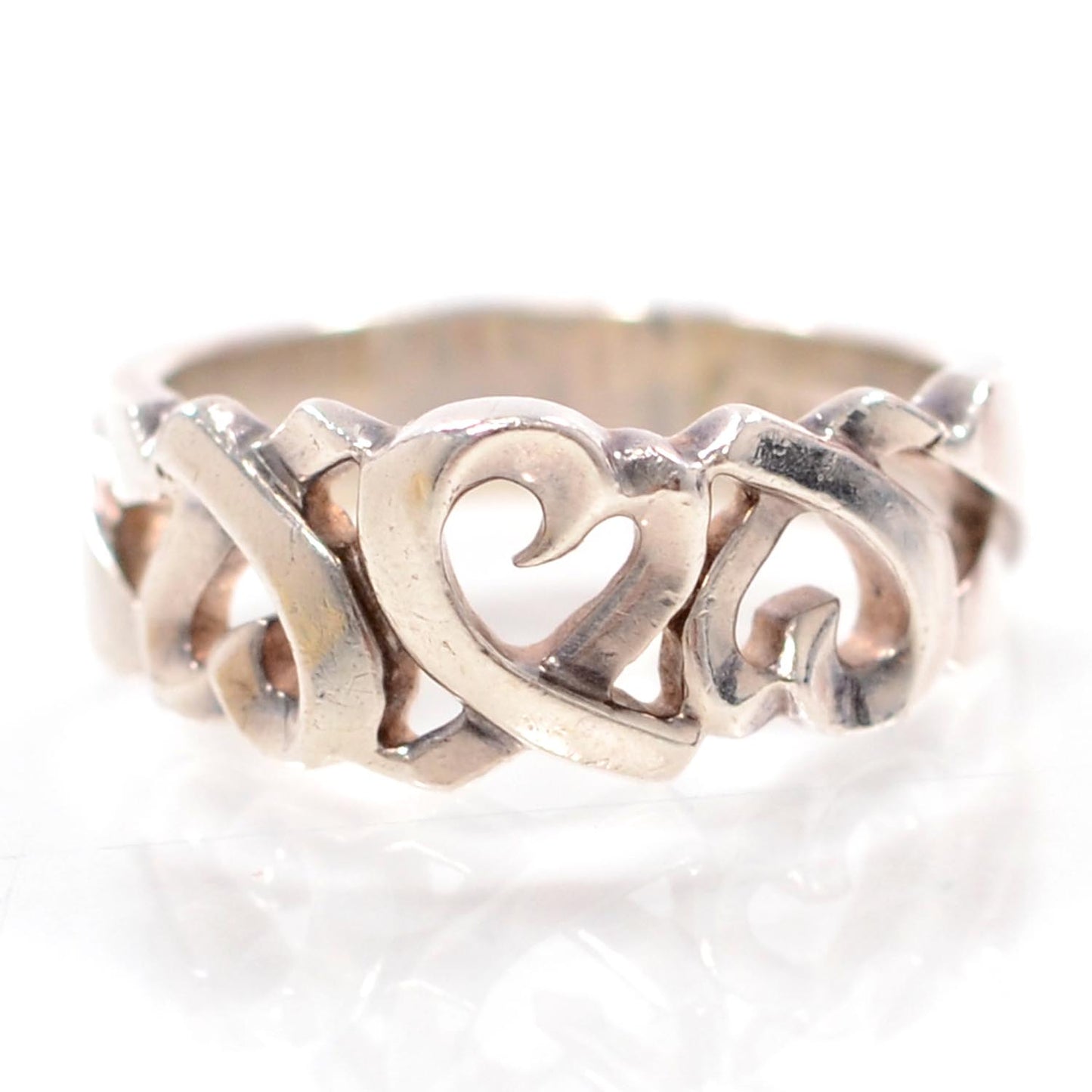 Sterling Silver Paloma Picasso Loving Hearts Ring 8