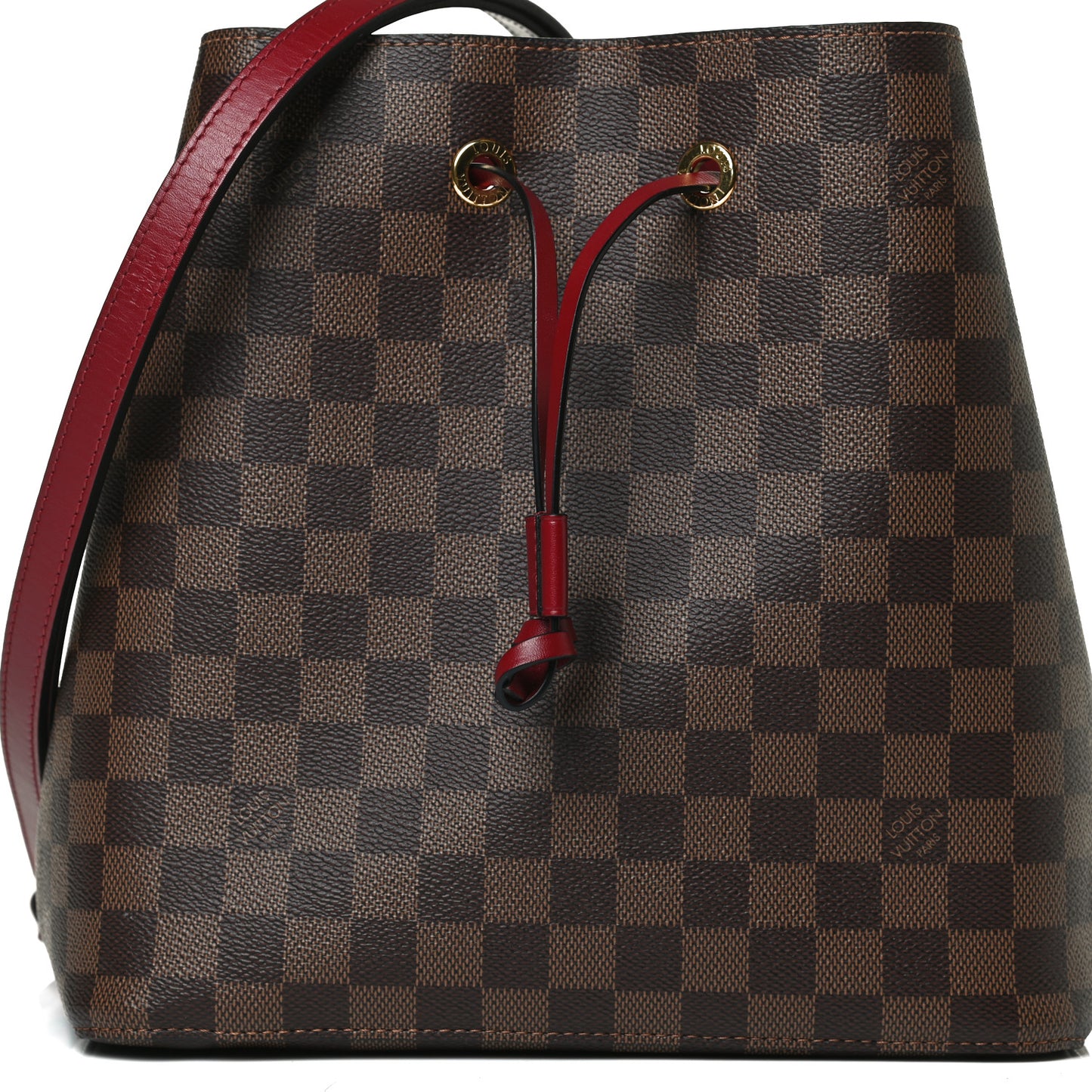 Damier Ebene Neonoe MM Cherry Berry